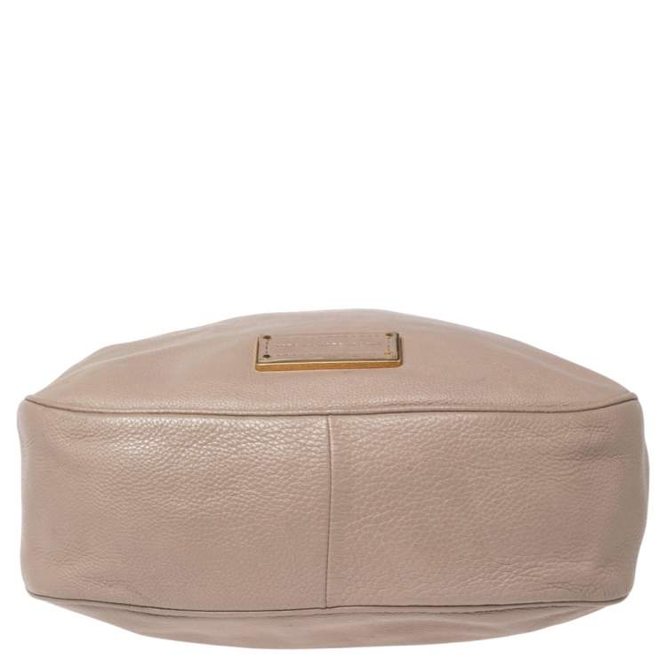 Pre Owned Marc by Marc Jacobs Dark Beige Leather Too Hot to Handle Tote