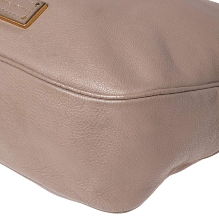 Pre Owned Marc by Marc Jacobs Dark Beige Leather Too Hot to Handle Tote