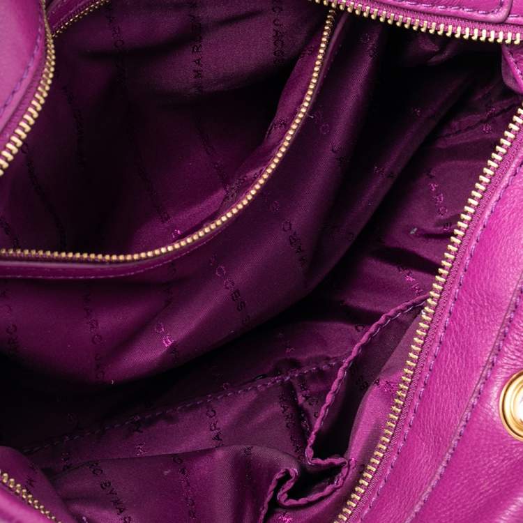Pre Owned Marc by Marc Jacobs Pink Leather Too Hot To Handle Satchel