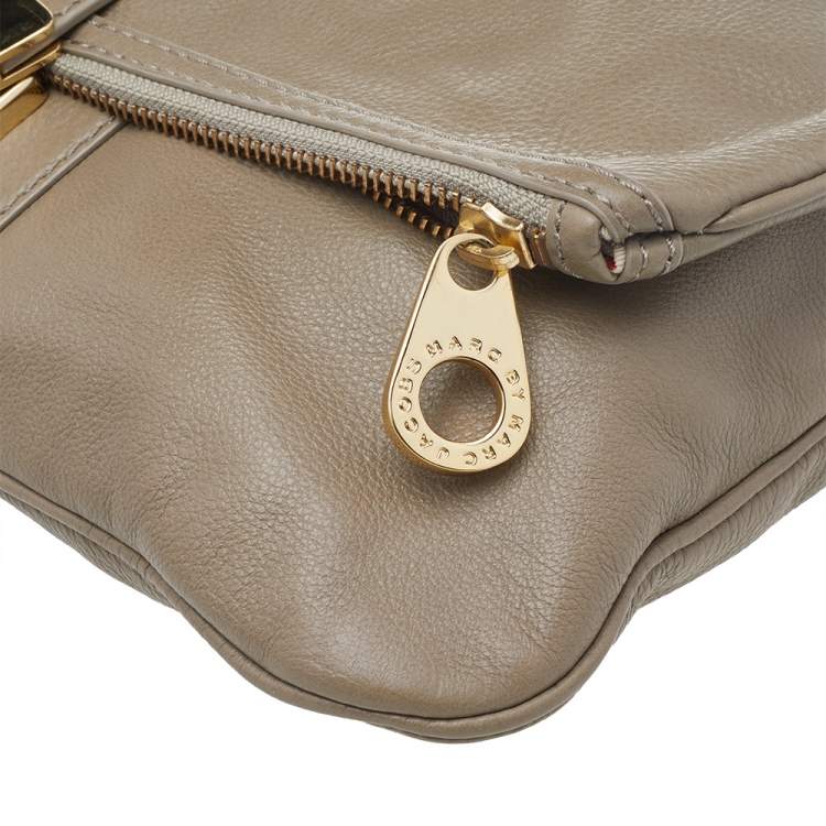 Pre Owned Marc by Marc Jacobs Grey Leather Clutch