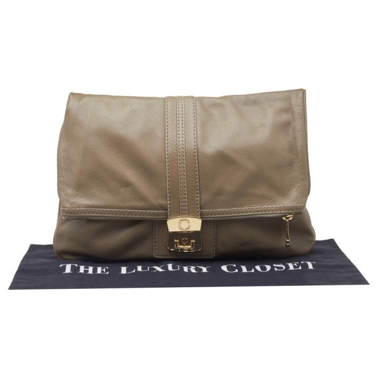 Pre Owned Marc by Marc Jacobs Grey Leather Clutch