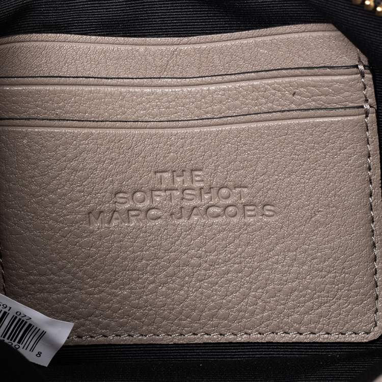 Pre Owned Marc Jacobs Beige-Black Leather Snapshot Crossbody Bag