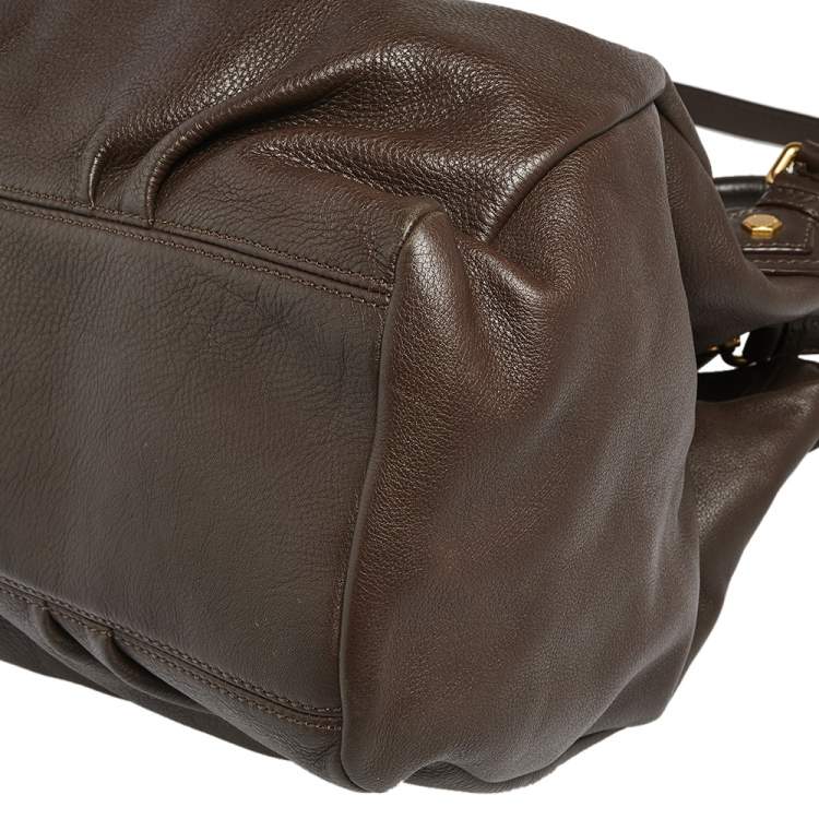 Pre Owned Marc by Marc Jacobs Brown Leather Classic Q Francesca Tote