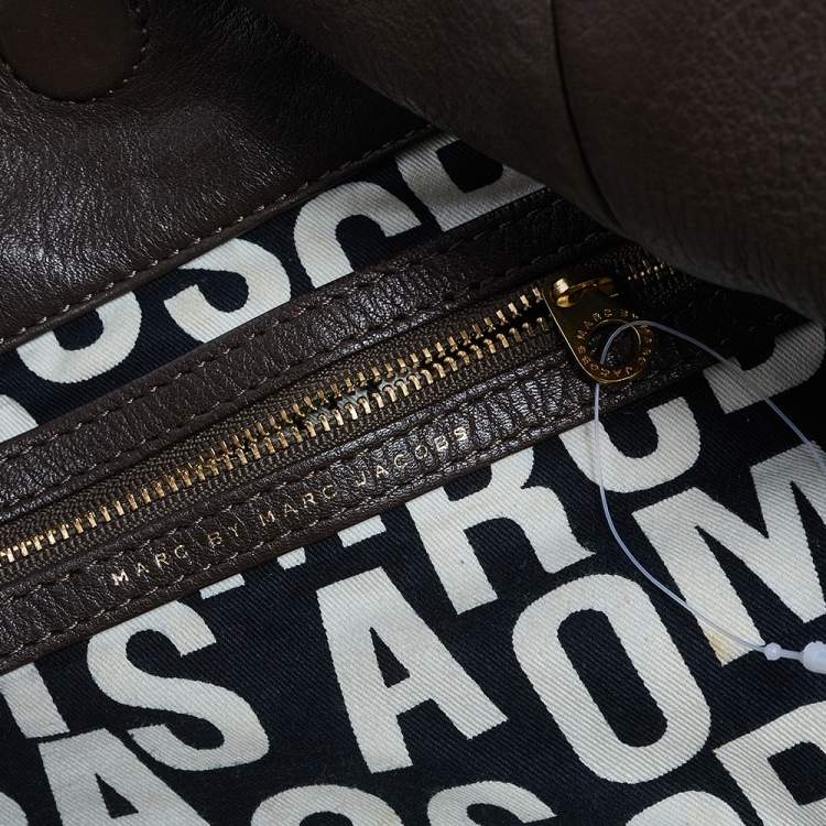 Pre Owned Marc by Marc Jacobs Brown Leather Classic Q Francesca Tote