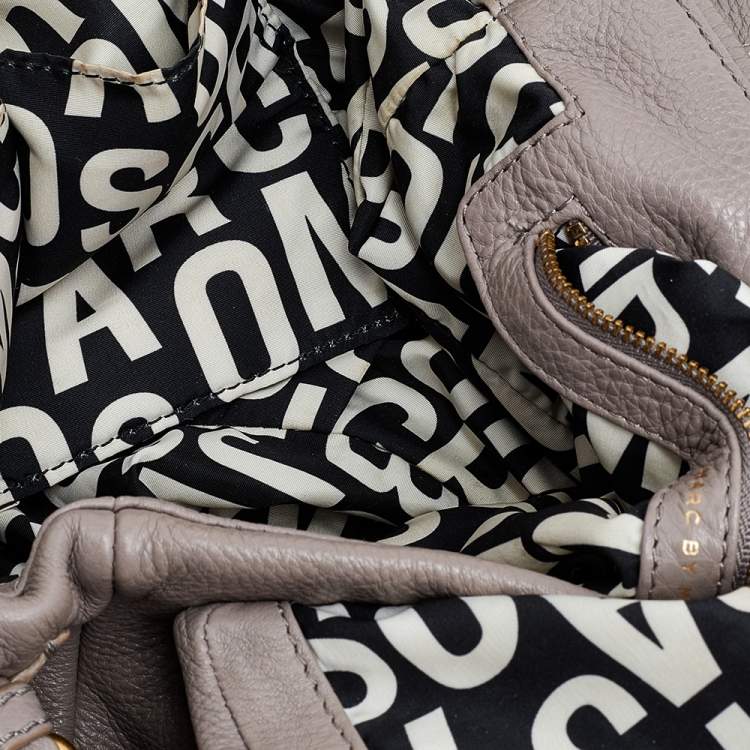 Pre Owned Marc by Marc Jacobs Grey Leather Classic Q Lil Ukita Satchel