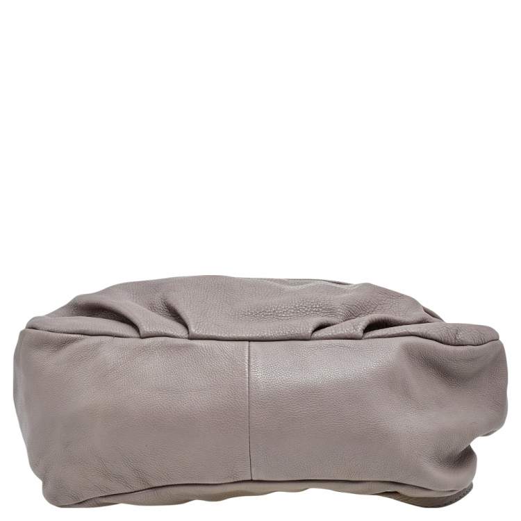 Pre Owned Marc by Marc Jacobs Grey Leather Classic Q Lil Ukita Satchel
