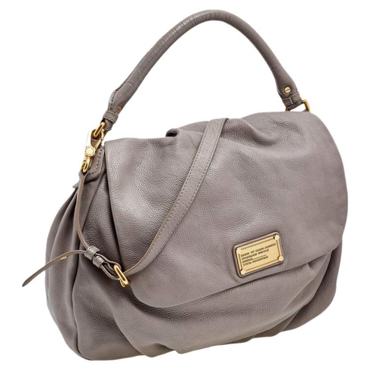 Pre Owned Marc by Marc Jacobs Grey Leather Classic Q Lil Ukita Satchel