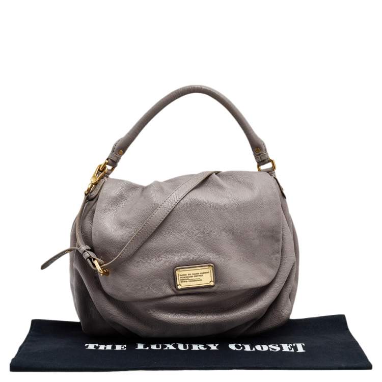 Pre Owned Marc by Marc Jacobs Grey Leather Classic Q Lil Ukita Satchel