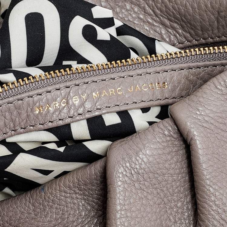 Pre Owned Marc by Marc Jacobs Grey Leather Classic Q Lil Ukita Satchel