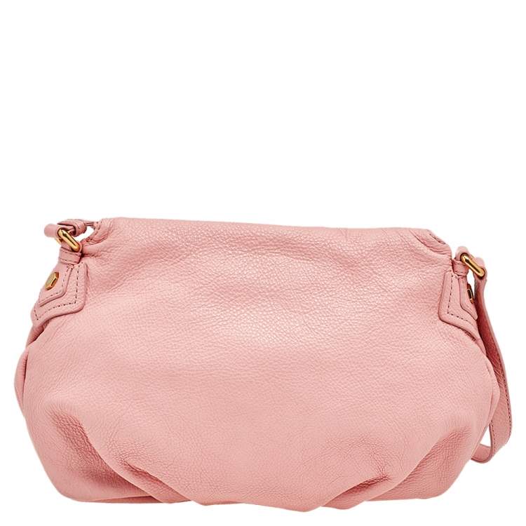 Pre Owned Marc by Marc Jacobs Pink Leather Classic Q Natasha Crossbody Bag