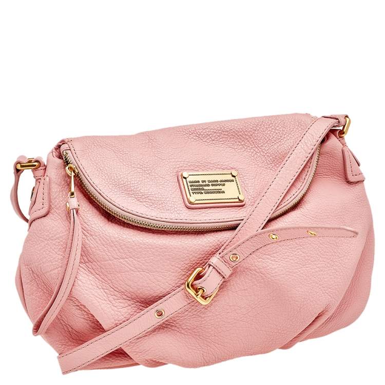 Pre Owned Marc by Marc Jacobs Pink Leather Classic Q Natasha Crossbody Bag