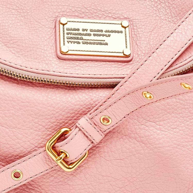 Pre Owned Marc by Marc Jacobs Pink Leather Classic Q Natasha Crossbody Bag