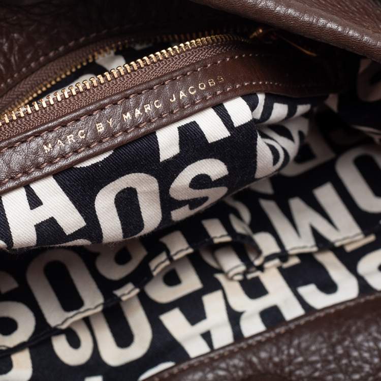 Pre Owned Marc by Marc Jacobs Brown Leather Classic Q Hillier Hobo