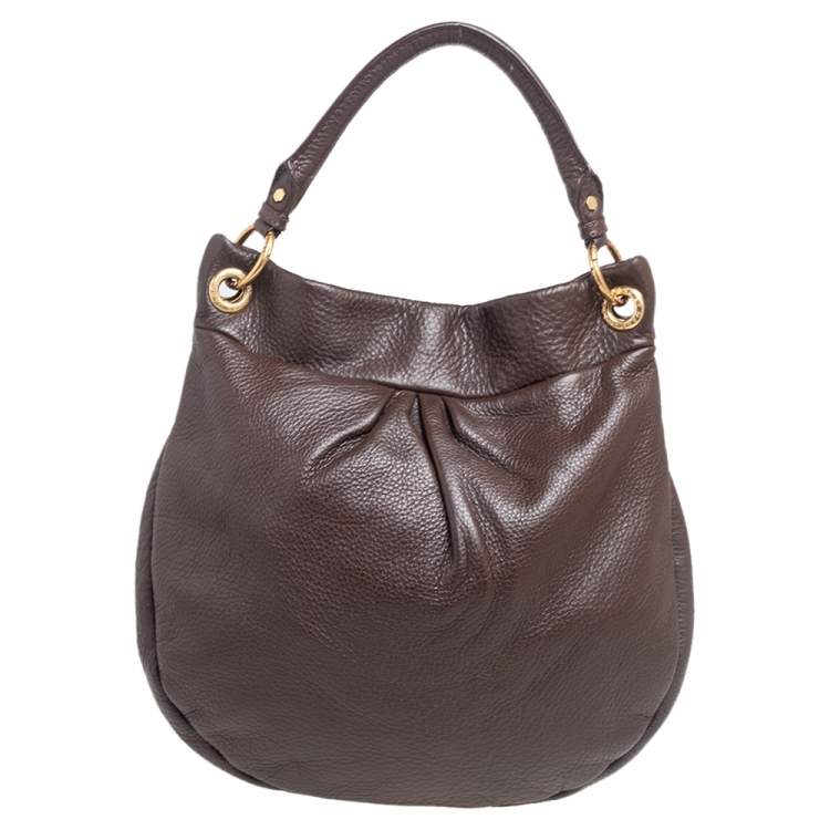 Pre Owned Marc by Marc Jacobs Brown Leather Classic Q Hillier Hobo