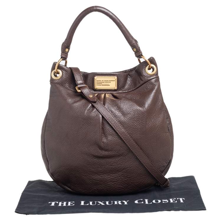 Pre Owned Marc by Marc Jacobs Brown Leather Classic Q Hillier Hobo