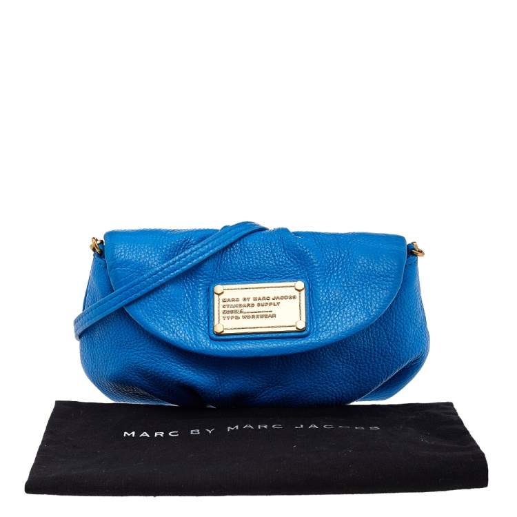 Pre Owned Marc by Marc Jacobs Blue Leather Classic Q Karlie Crossbody Bag