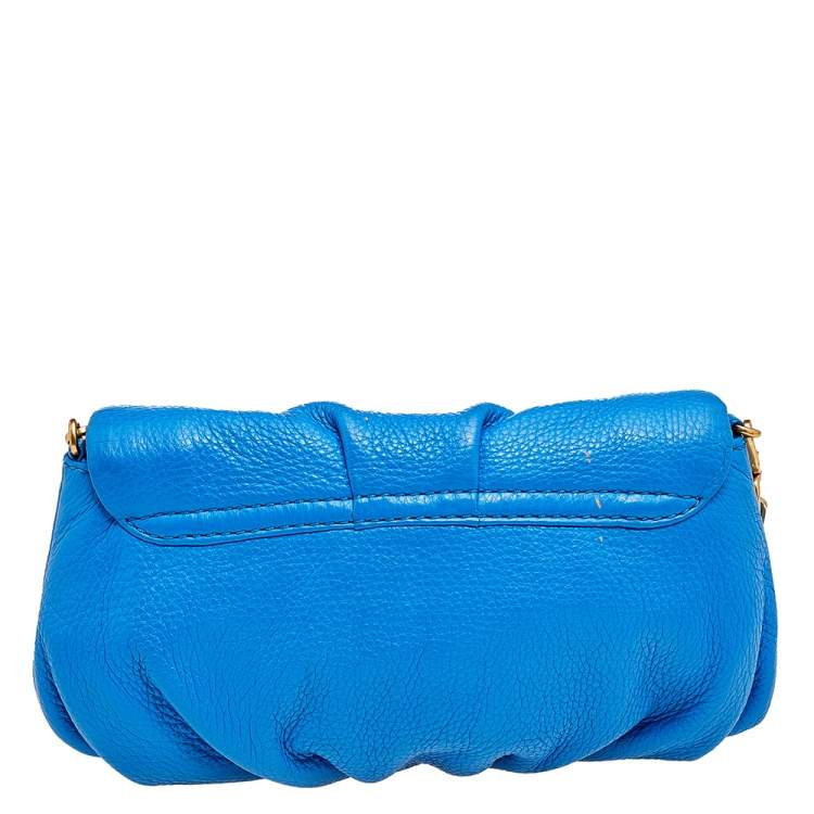 Pre Owned Marc by Marc Jacobs Blue Leather Classic Q Karlie Crossbody Bag