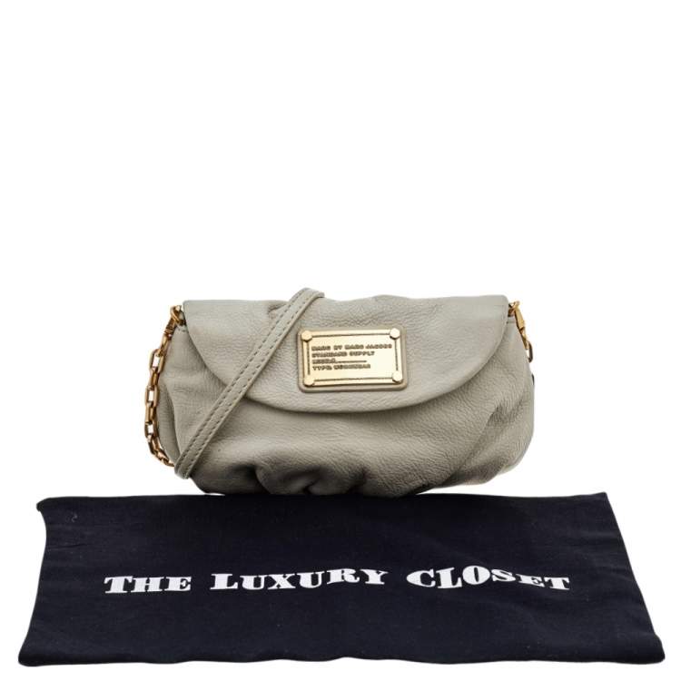 Pre Owned Marc By Marc Jacobs Cream Leather Classic Q Karlie Crossbody Bag