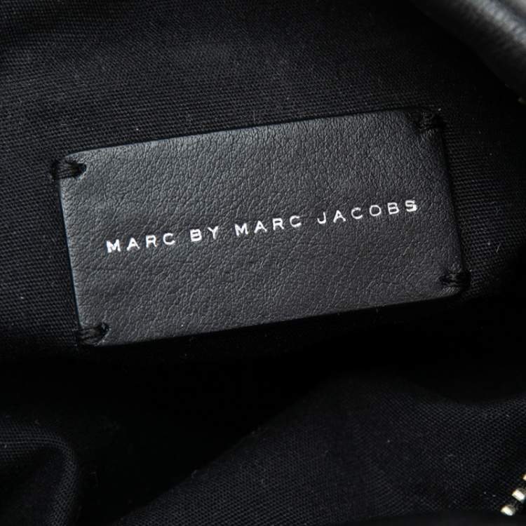Pre Owned Marc by Marc Jacobs Black Leather Top Handle Bag