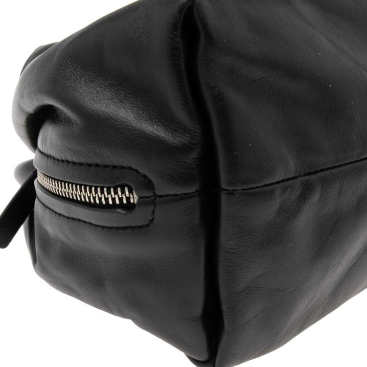 Pre Owned Marc by Marc Jacobs Black Leather Top Handle Bag