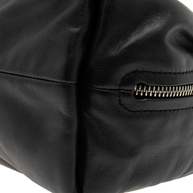 Pre Owned Marc by Marc Jacobs Black Leather Top Handle Bag