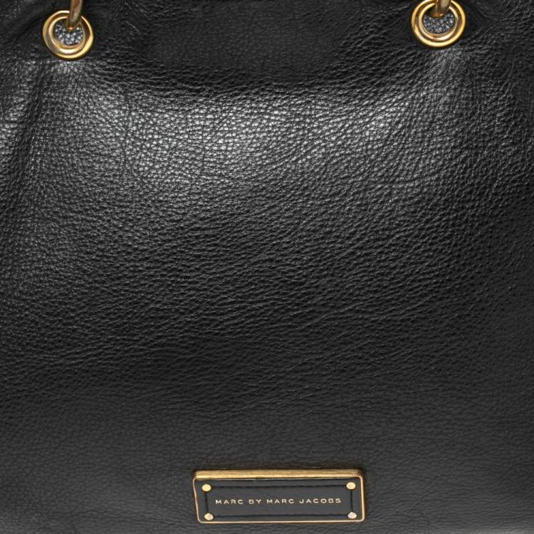 Pre Owned Marc by Marc Jacobs Black Leather Too Hot To Handle Tote