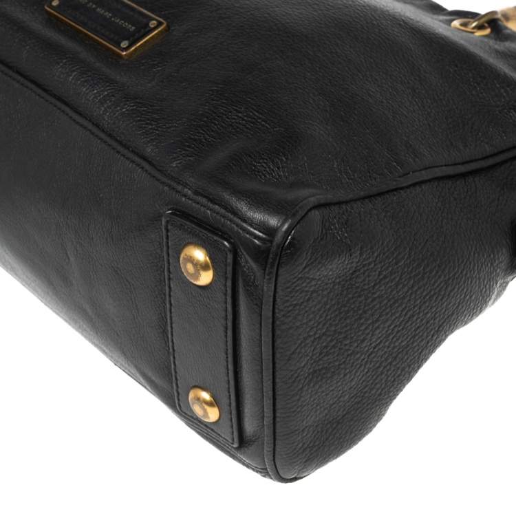 Pre Owned Marc by Marc Jacobs Black Leather Too Hot To Handle Tote