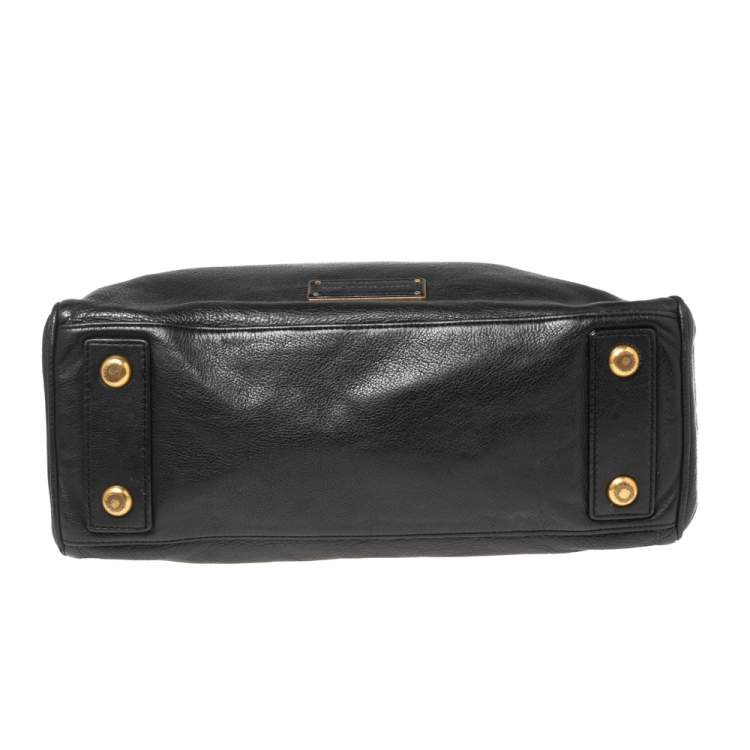Pre Owned Marc by Marc Jacobs Black Leather Too Hot To Handle Tote