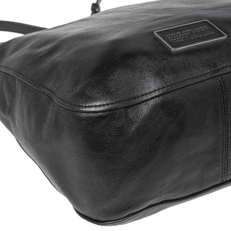 Pre Owned Marc by Marc Jacobs Black Leather Hobo