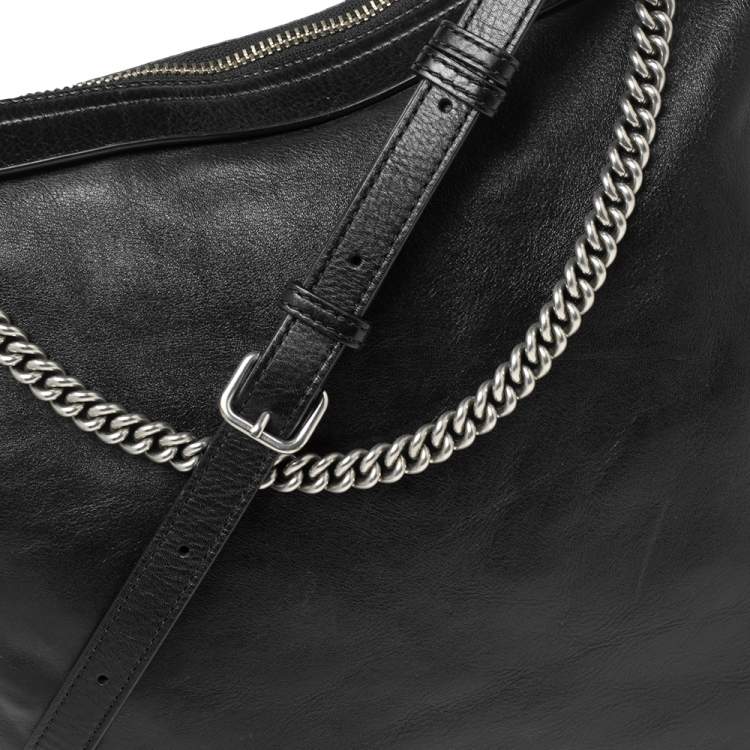 Pre Owned Marc by Marc Jacobs Black Leather Hobo
