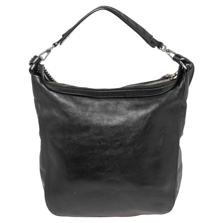 Pre Owned Marc by Marc Jacobs Black Leather Hobo