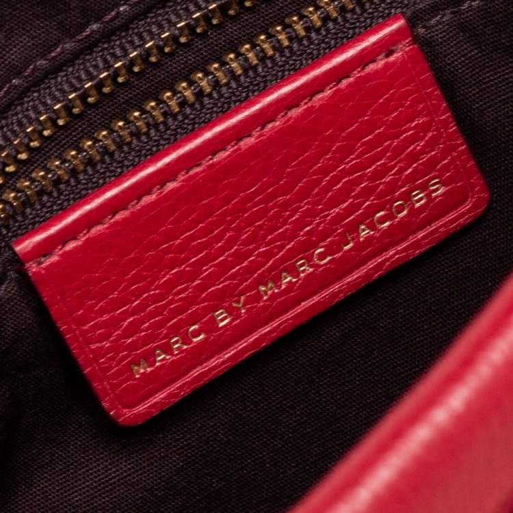 Pre Owned Marc by Marc Jacobs Red Leather Classic Q Percy Crossbody Bag