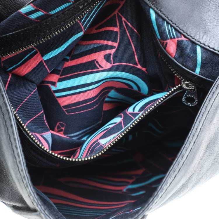 Pre Owned Marc By Marc Jacobs Dark Grey Leather Flap Pouch