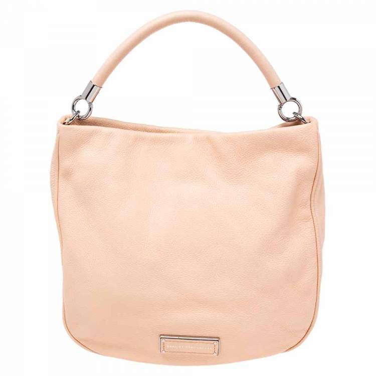 Pre Owned Marc by Marc Jacobs Peach Leather Too Hot to Handle Hobo