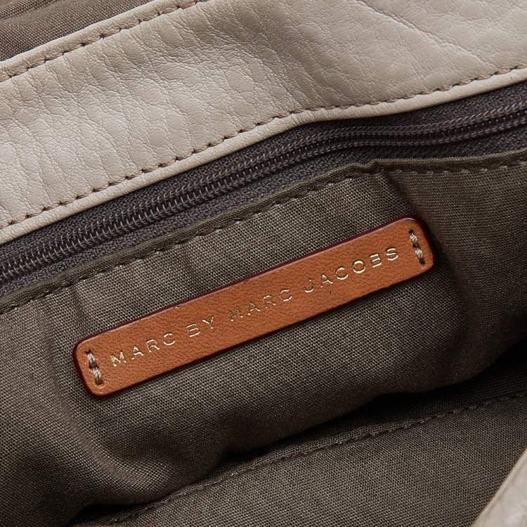 Pre Owned Marc by Marc Jacobs Beige Leather Shoulder Bag