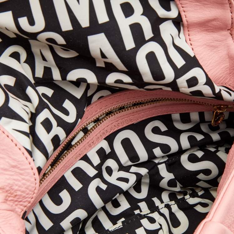 Pre Owned Marc by Marc Jacobs Pink Leather Classic Q Natasha Crossbody Bag