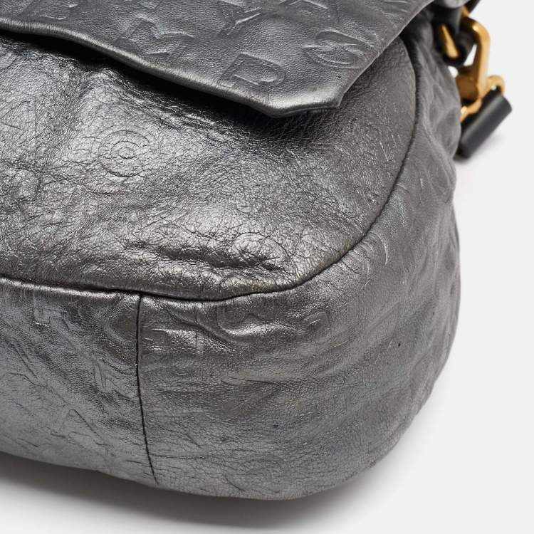 Pre Owned Marc by Marc Jacobs Grey Leather Hobo