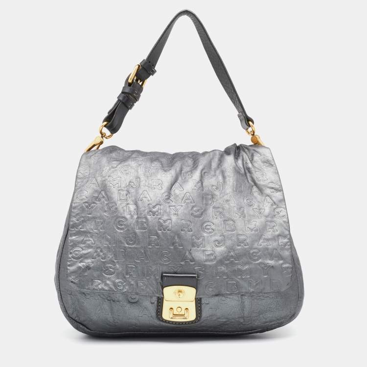 Pre Owned Marc by Marc Jacobs Grey Leather Hobo