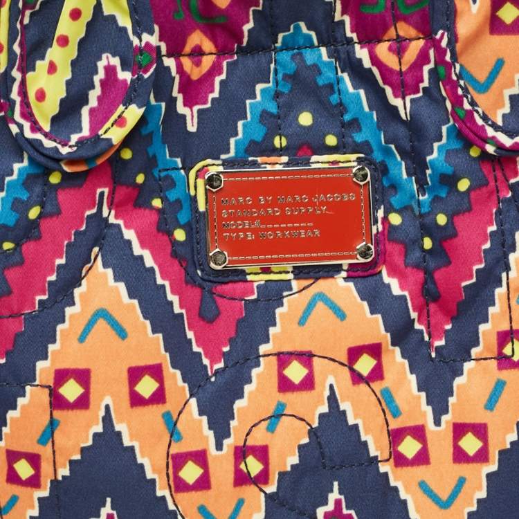 Pre Owned Marc by Marc Jacobs Multicolor Printed Nylon Medium Pretty Tate Tote 