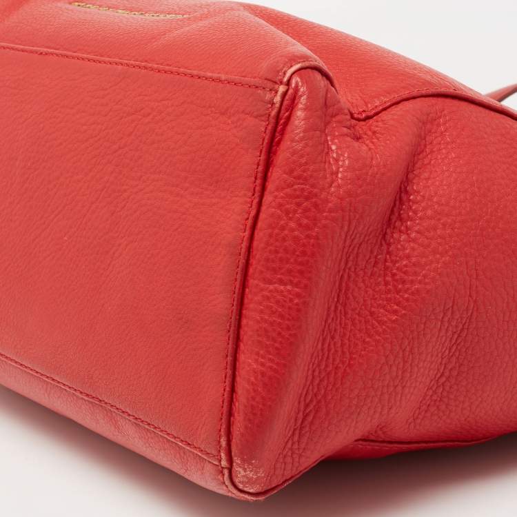 Pre Owned Marc by Marc Jacobs Red Leather What's The T Woodland Tote 
