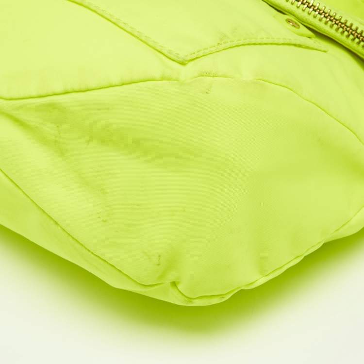 Pre Owned Marc by Marc Jacobs Neon Green Nylon Preppy Natasha Crossbody Bag
