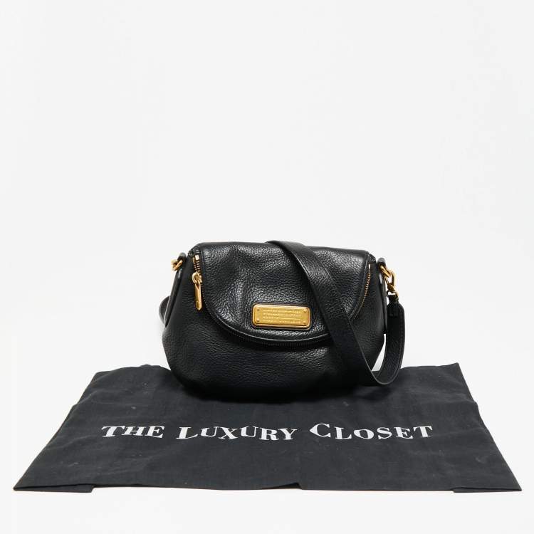 Pre Owned Marc by Marc Jacobs Black Leather Classic Q Natasha Crossbody Bag