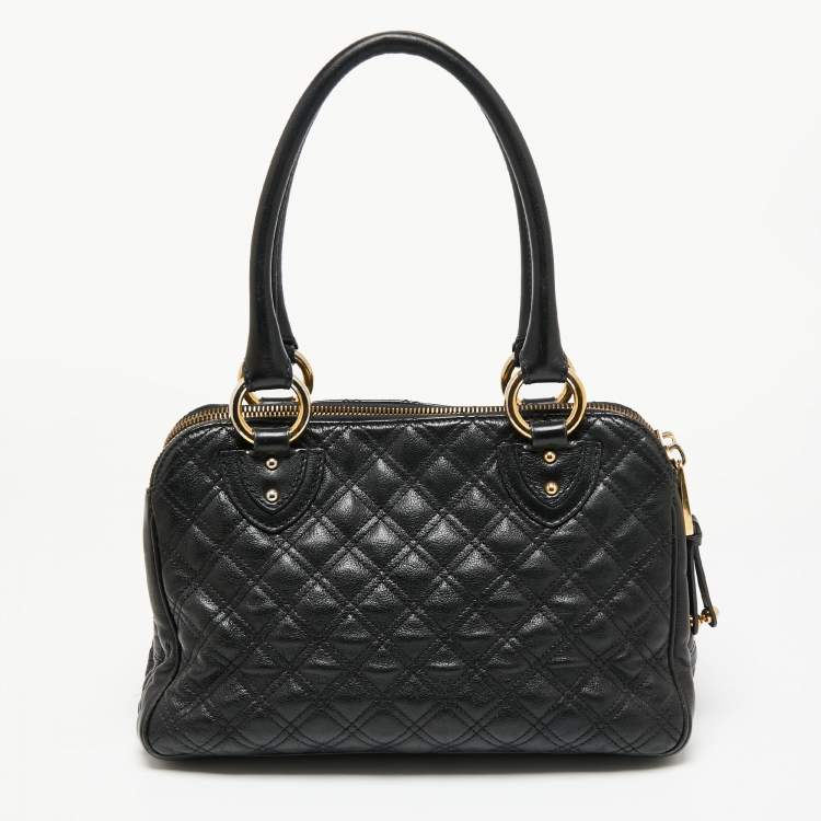 Pre Owned Marc by Marc Jacobs Black Quilted Leather Classic Blake Bag