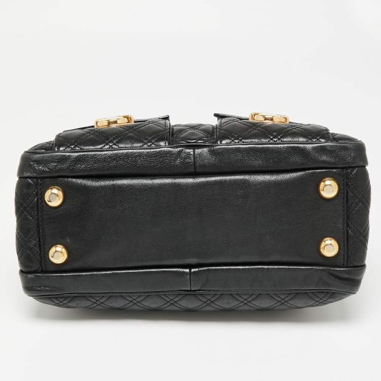 Pre Owned Marc by Marc Jacobs Black Quilted Leather Classic Blake Bag