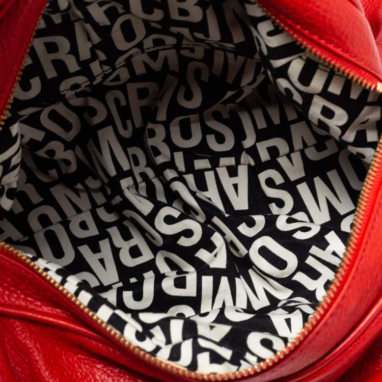 Pre Owned Marc by Marc Jacobs Red Leather Classic Q Baby Groovee Satchel