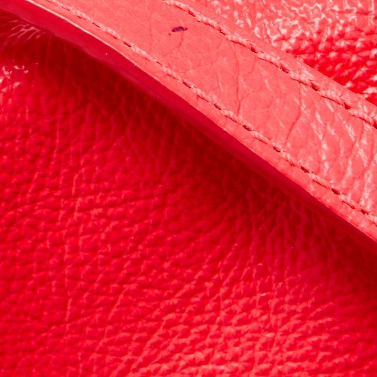 Pre Owned Marc by Marc Jacobs Neon Red Leather Classic Q Karlie Crossbody Bag