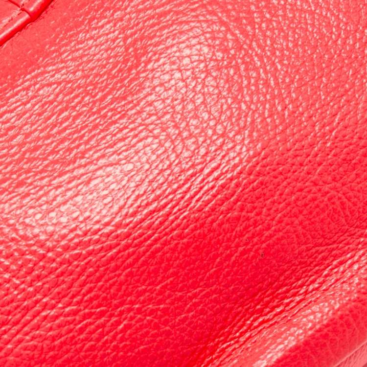 Pre Owned Marc by Marc Jacobs Neon Red Leather Classic Q Karlie Crossbody Bag