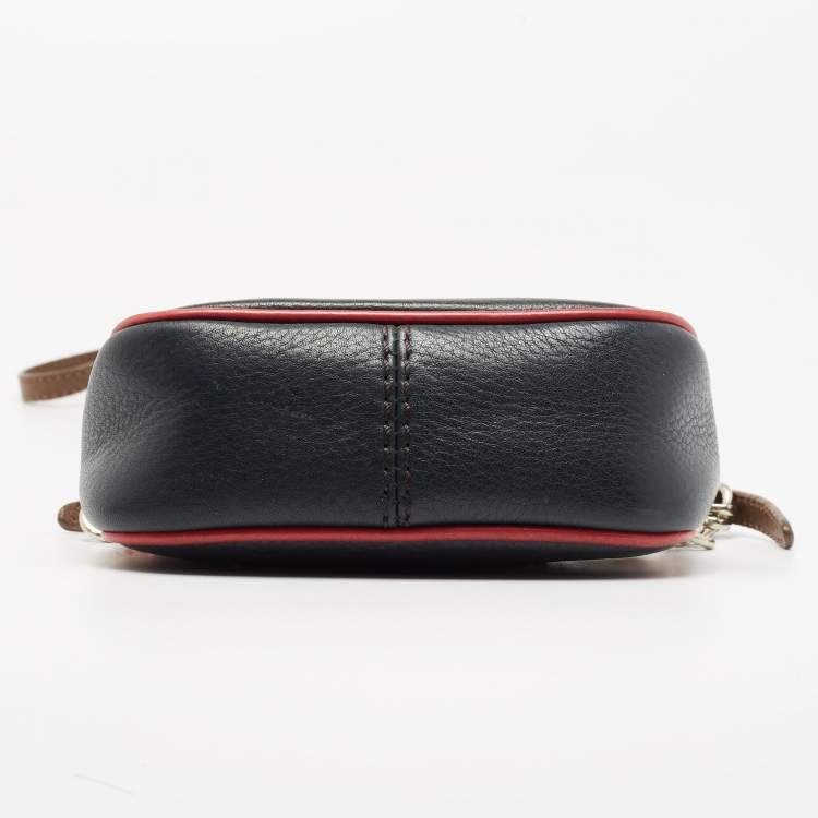 Pre Owned Marc by Marc Jacobs Tri Color Leather Flap Crossbody Bag