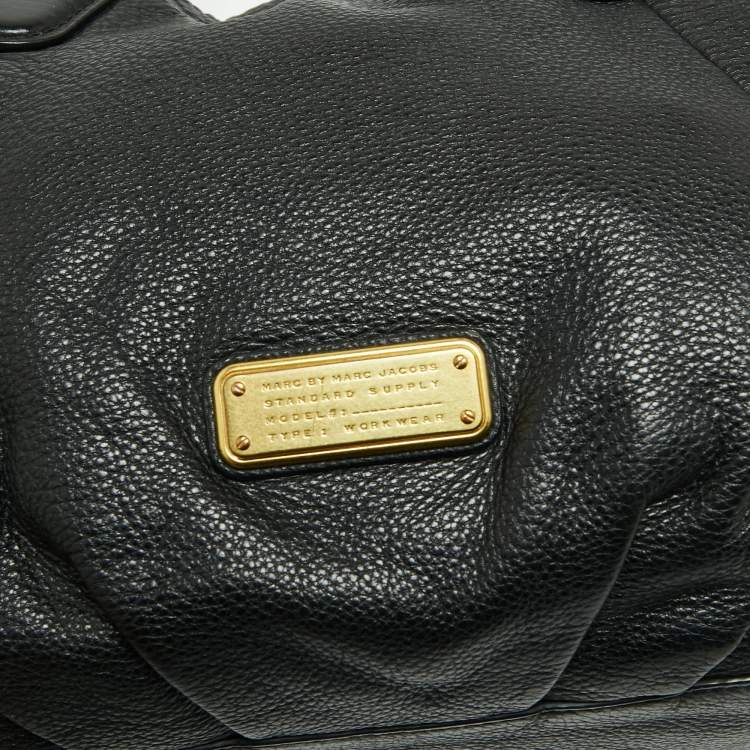 مملوكة مسبقًا Marc by Marc Jacobs Black Leather New Q Fran Shoulder Bag