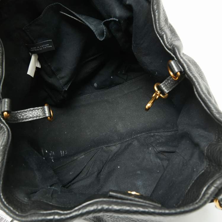 مملوكة مسبقًا Marc by Marc Jacobs Black Leather New Q Fran Shoulder Bag